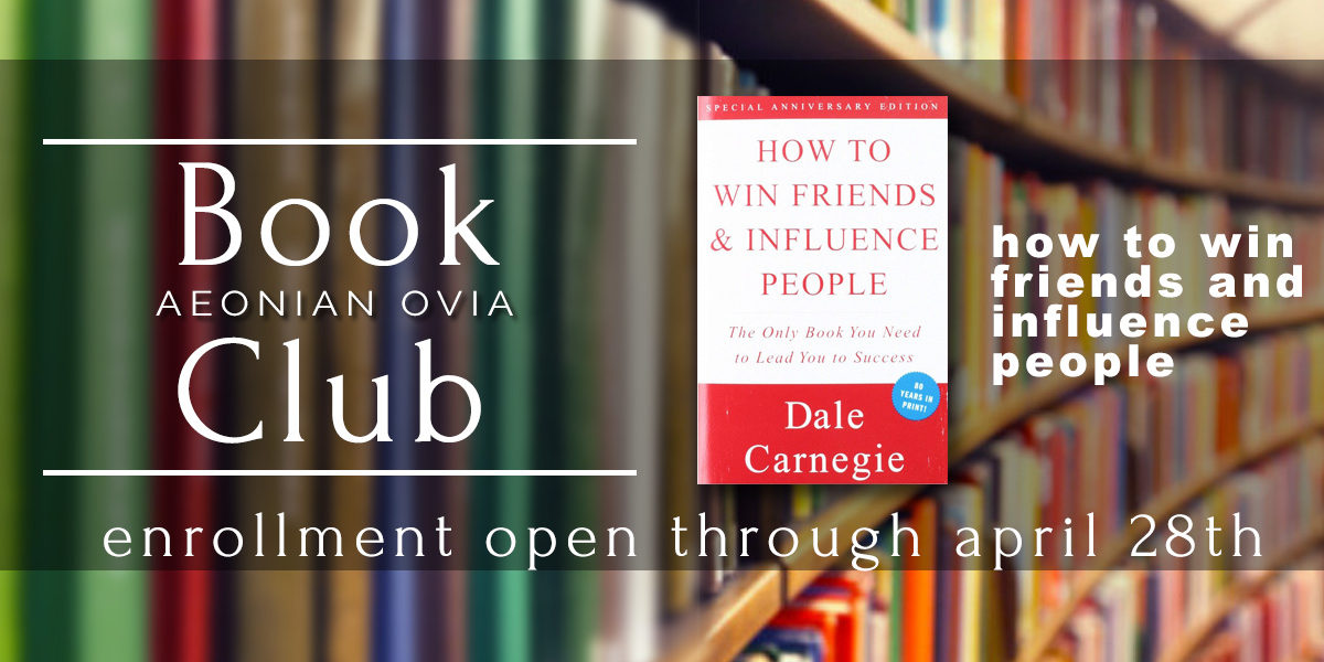 Win Friends and Influence People Book Club Pick